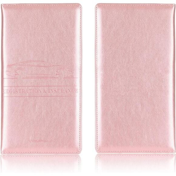 Car registration and insurance card holder vehicle document organizer glove box - Picture 5 of 7